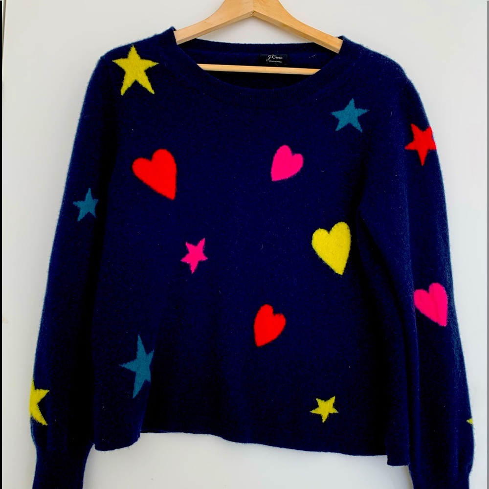 JCrew Cashmere Star Sweater